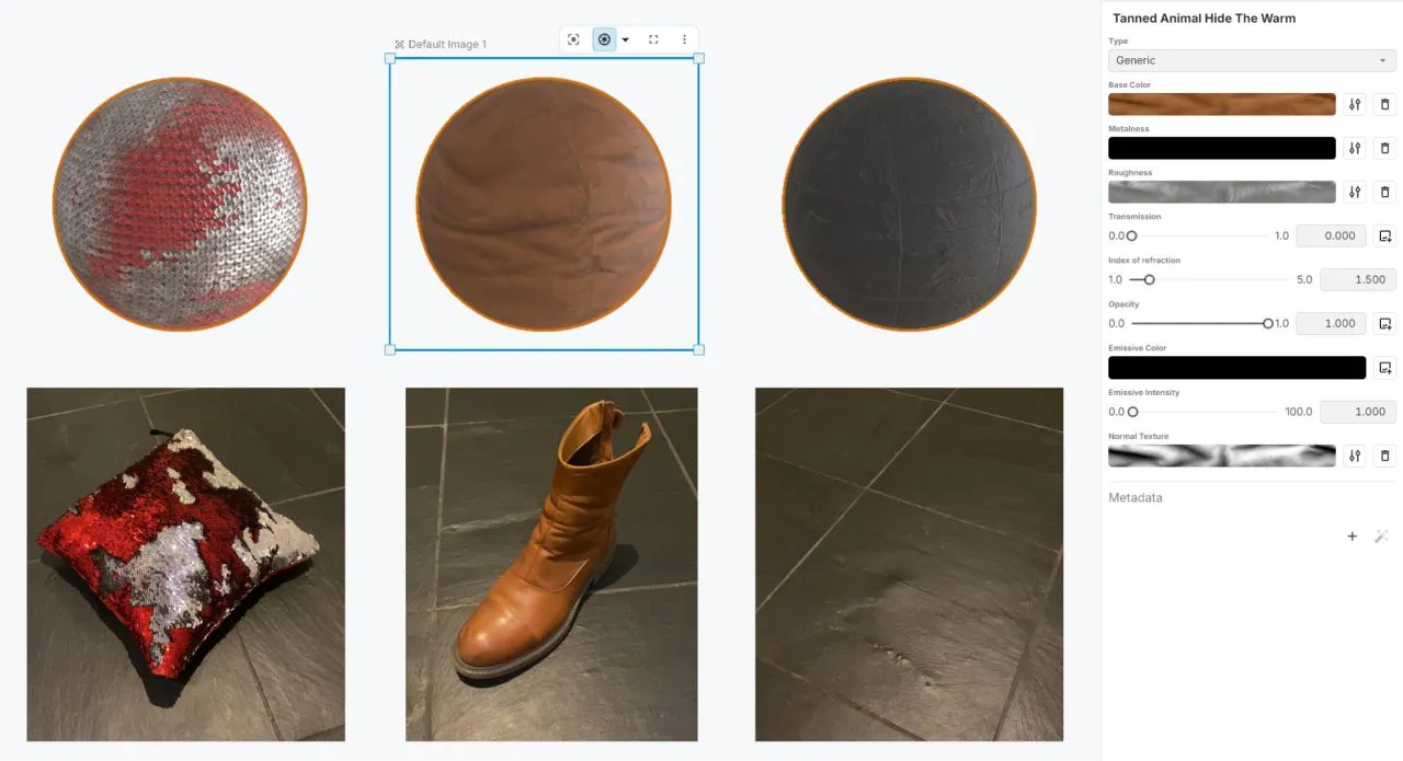 AI material scanning workflow